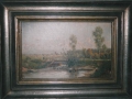 Weimarer Malerschule: Landschaftsbild, signiertes Öl Gemälde, 19. Jahrhundert