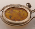 Foto 2: Art Deco Armband-Kette, mit Bernsteinen, 835er Silber