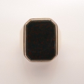 Foto 2: Herren-Ring, mit Blutstein, 333er Gold