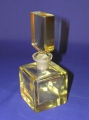 Foto 4: Art Deco Glas Flakon, gelb gebeizt