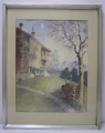 Foto 1: Otto Eissner: Berghütte, signiertes Aquarell, datiert 1943, München