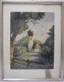 Foto 1: Otto Eissner: bayrische Kapelle, signiertes Aquarell, datiert 1943, München