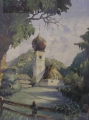 Foto 2: Otto Eissner: bayrische Kapelle, signiertes Aquarell, datiert 1943, München