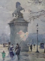 Foto 3: René Leverd (1872-1938): Paris Aquarell, Frankreich, um 1900