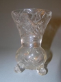 Foto 1: Geschliffene Glas Blumenvase, um 1920