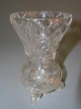 Foto 2: Geschliffene Glas Blumenvase, um 1920