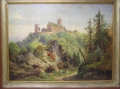 Foto 1: Carl Fischer: Wartburg Eisenach, signiertes Öl Gemälde, um 1900, Weimar