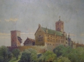 Foto 2: Carl Fischer: Wartburg Eisenach, signiertes Öl Gemälde, um 1900, Weimar