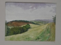 Heinrich Linzen (1886-1942): Landschafts-Studie, signiertes Aquarell, datiert 1910