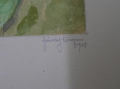 Foto 2: Heinrich Linzen (1886-1942): Landschafts-Studie, signiertes Aquarell, datiert 1910