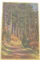 Rudolf Bechstein: Landschaft - "Waldweg", signiertes Öl Gemälde, um 1900