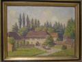 Foto 1: Wilhelm Facklam (1893-1972): Gehöft, Öl Gemälde, um 1920