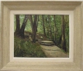 Max Asperger (1864-1924): Waldweg, Öl Gemälde, datiert 1888, Weimar