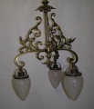 Jugendstil Decken-Lampe, in Messing