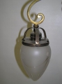 Foto 2: Jugendstil Decken-Lampe, in Messing