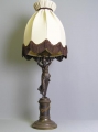 Foto 1: Figürliche Historismus Bronze Tisch-Lampe, klassizistischer Stil