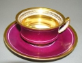 Foto 2: Biedermeier Porzellan Bilder-Tasse