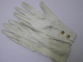 Foto 1: Paar Damen Handschuhe, weißes Leder, um 1900