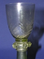 Foto 3: Jugendstil Wein-Glas, um 1910, aufgesetzte Beeren