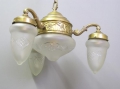 Foto 2: Jugendstil Decken-Lampe, um 1910