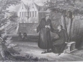 Graphik - Lithographie: Luther und Dr. Staubitz im Erfurter Klostergarten, Winkles & Lehmann, 19. Jahrhundert