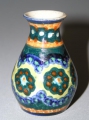 Foto 1: Kleine Bunzlauer Keramik Vase, um 1900, M. Jürgel