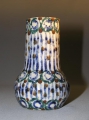 Foto 3: Kleine zylindrische Bunzlauer Keramik Vase, um 1900, hand-abgedreht