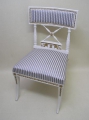 Stuhl / Sessel-Stuhl, Biedermeier, weiße Fassung, aus Skandinavien
