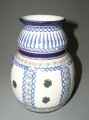 Foto 2: Bauchige Bunzlauer Keramik Vase, um 1900, hand-abgedreht