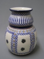 Foto 3: Bauchige Bunzlauer Keramik Vase, um 1900, hand-abgedreht