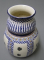 Foto 4: Bauchige Bunzlauer Keramik Vase, um 1900, hand-abgedreht