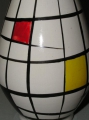 Foto 4: Große Design Vase, Keramik, 70er Jahre, gemarkt, handbemalt im De Stijl-Stil