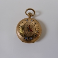 Foto 2: Damen-Taschenuhr, um 1900, 585er Gold