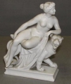 nach Johann Heinrich Dannecker (1758-1841): Ariadne auf dem Panther, Bisquit Porzellan Figur, um 1860-80