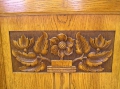 Foto 4: Zweitüriger Jugendstil Bücherschrank, helle Eiche