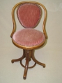 Foto 1: Sessel / Drehfauteuil, Thonet, um 1880, Bugholz, original Wiener Thonet Aufkleber