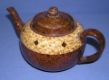 Foto 1: Keramik Tee-Kanne, um 1900, Bunzlau