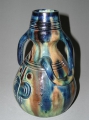 Foto 3: nach Clément Massier: Jugendstil Keramik Vase, mit Laufglasur