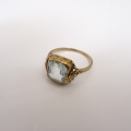 Ring, um 1900, 333er Gold, mit Stein