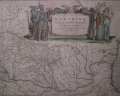 Foto 3: Landkarte: Donauverlauf, Kupferstich, um 1635, aus Atlas von Blaeu