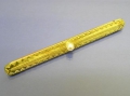 Foto 1: Art Deco Stabbrosche, 585er Gold, mit Perle