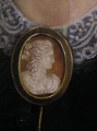 Foto 4: Ovales Biedermeier Öl Gemälde: Porträt einer adligen Dame