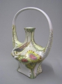 Foto 1: Theodorus Colenbrander (1841-1918/30): Jugendstil Porzellan Vase, Marke Arnhem - Holland Manufaktur Ram, um 1923-28, spätere Ausformung