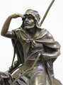 Foto 2: Fernand Paillet (1850-1918): spähender arabischer Reiter, signierte Bronze, Frankreich, um 1900