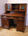 Foto 1: Schreibtisch / Aufsatzschreibtisch, Jugendstil, in Nußbaum
