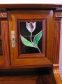 Foto 4: Schreibtisch / Aufsatzschreibtisch, Jugendstil, in Nußbaum