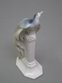 Karl Nacke (1876 geboren): Paradiesvogel, Porzellan Figur, Entwurf um 1915/18, Ausführung Fraureuth (Sachsen), Marke 1898-1926