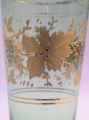 Foto 4: Becher-Glas, um 1900, mit goldenem Weinlaub-Dekor