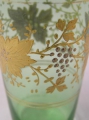 Foto 6: Becher-Glas, um 1900, mit goldenem Weinlaub-Dekor