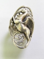 Ring, mit Pegasus, um 1900, 925er Sterlingsilber